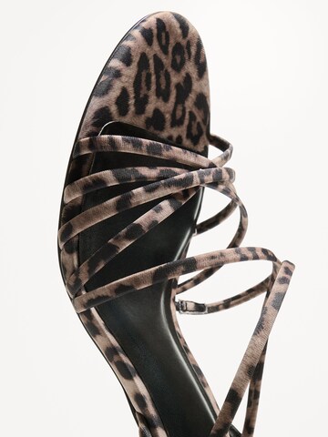 Bershka Sandalen met riem in Bruin