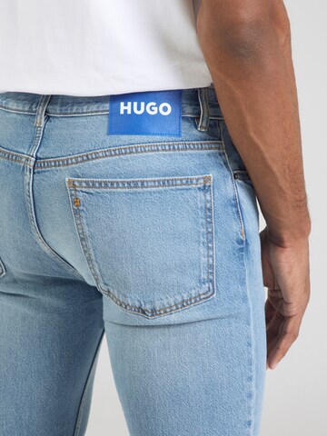 HUGO Regularen Kavbojke 'Ash' | modra barva