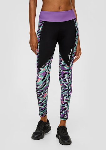 QS Skinny Leggings in Zwart: voorkant