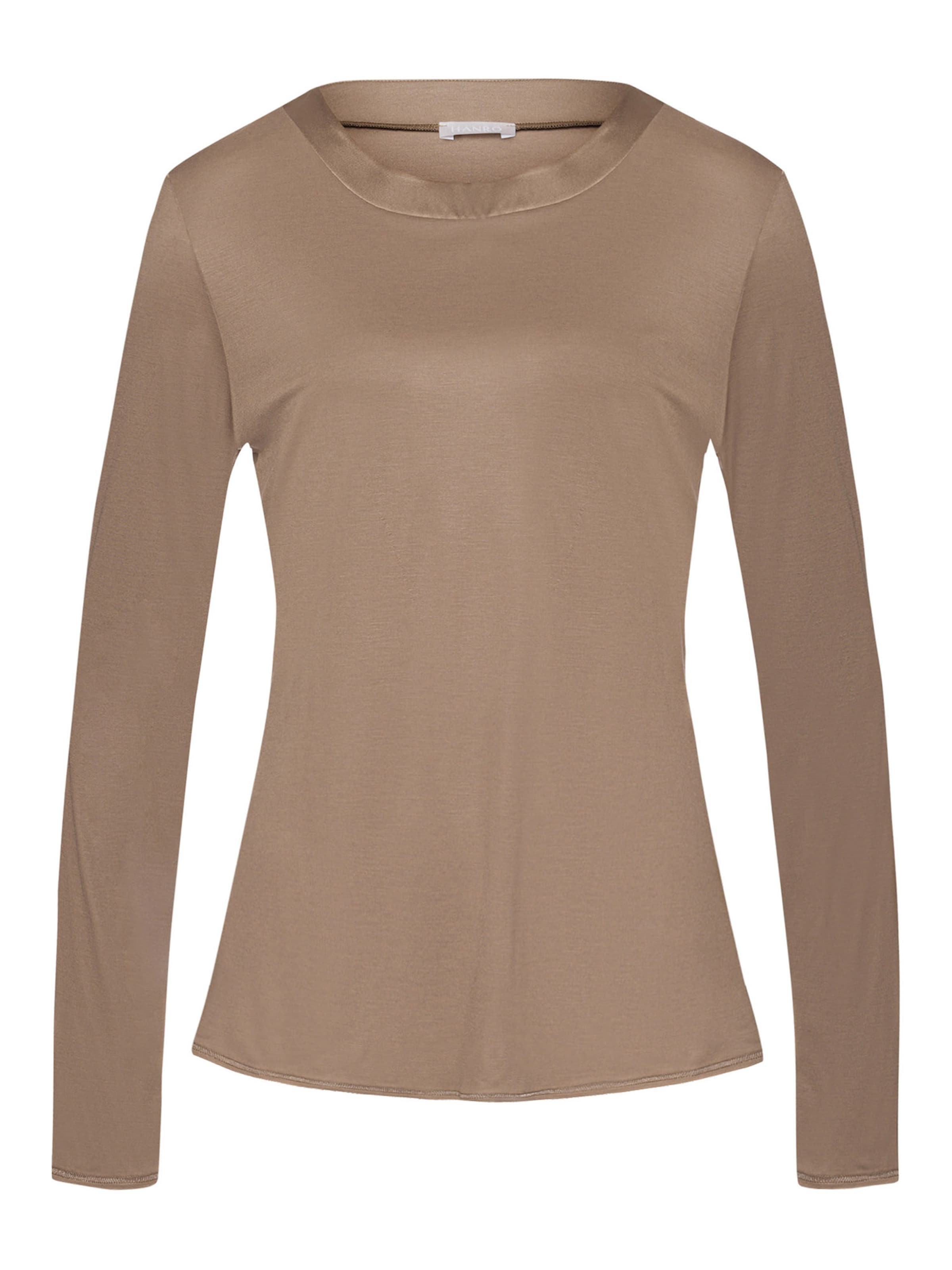 Hanro Pajama shirt 'Grand Central' in Grey: front