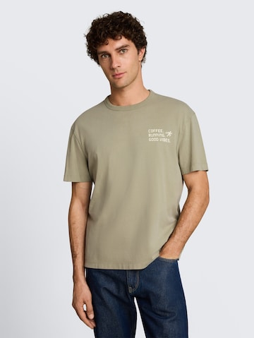 TOM TAILOR DENIM T-Shirt in Grün: Vorderseite