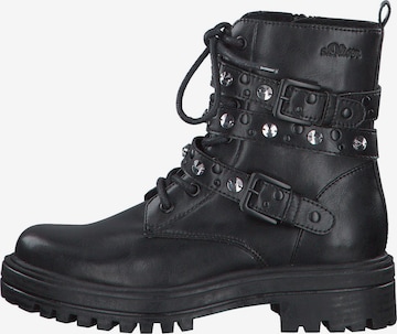 Bottines à lacets s.Oliver en noir