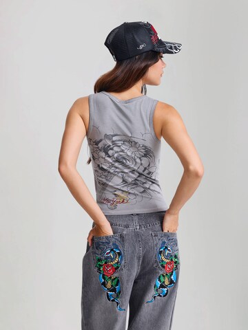Ed Hardy Overdel 'In Memory Of When I Cared' i grå