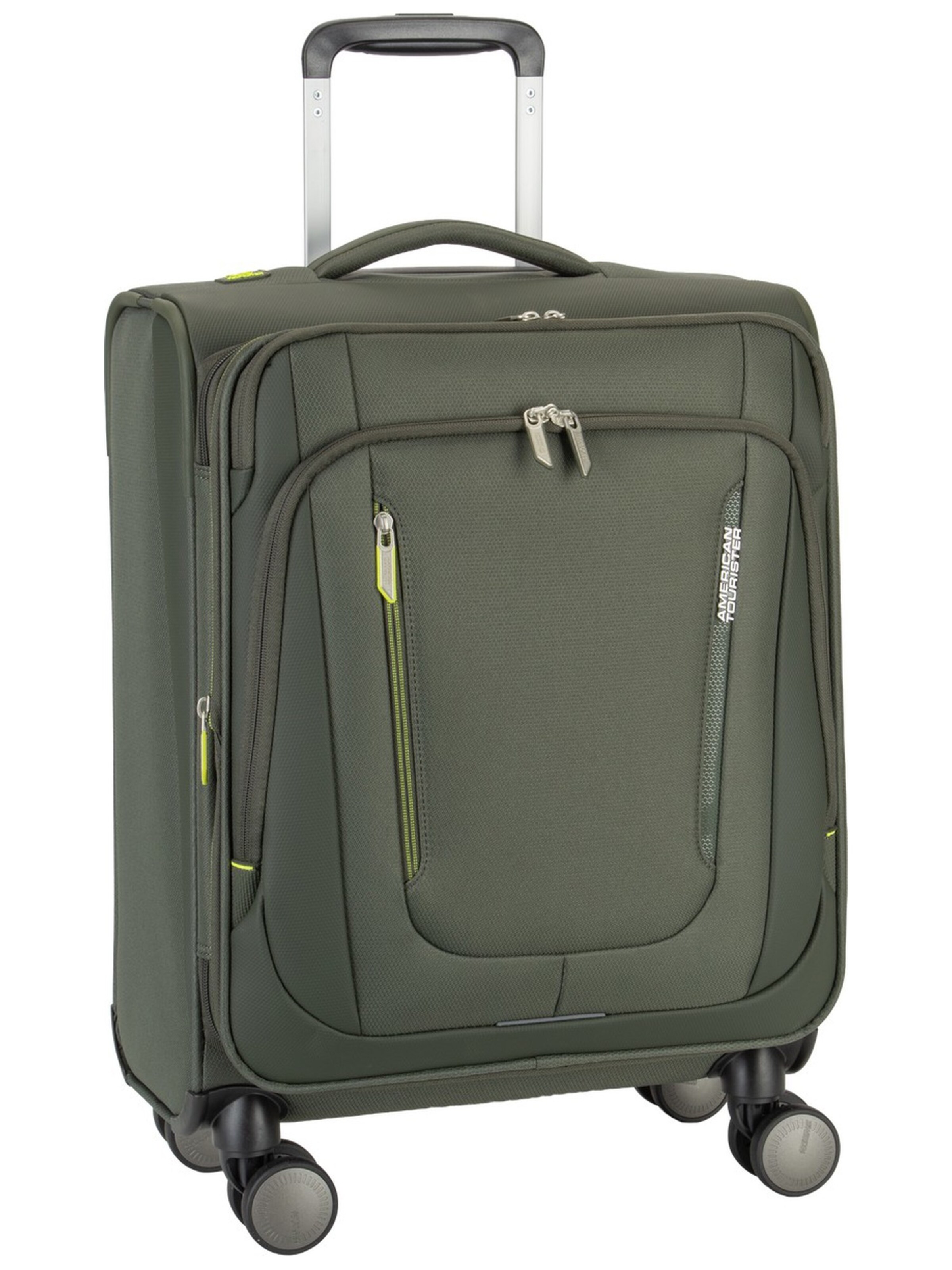 American Tourister Cart ' Wanderlite Spinner S Exp ' in Green: front