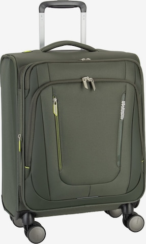American Tourister Cart ' Wanderlite Spinner S Exp ' in Green: front