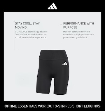 ADIDAS PERFORMANCE Skinny Sports trousers 'OPT Ess' in Black