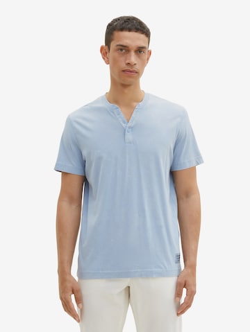 TOM TAILOR Shirt 'Serafino' in Blue: front