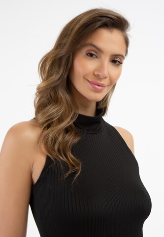 Rochie de la faina pe negru