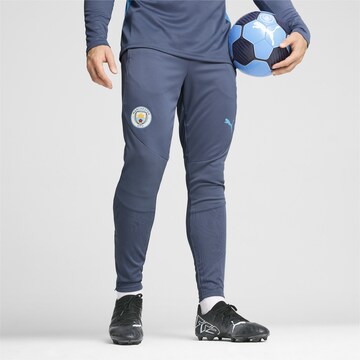 Coupe slim Pantalon de sport 'Manchester City' PUMA en bleu