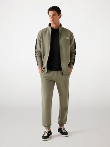 GUESS Athletic Zip-Up Hoodie 'Mickey' in Green