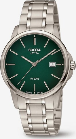 Boccia Titanium Analog Watch in Silver: front