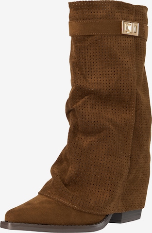 Bottes Salinyang en marron : devant