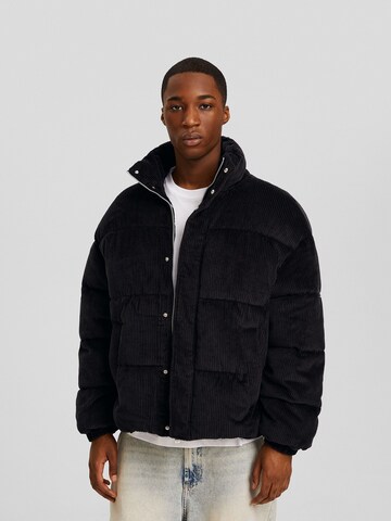 Bershka Between-season jacket in Black: front