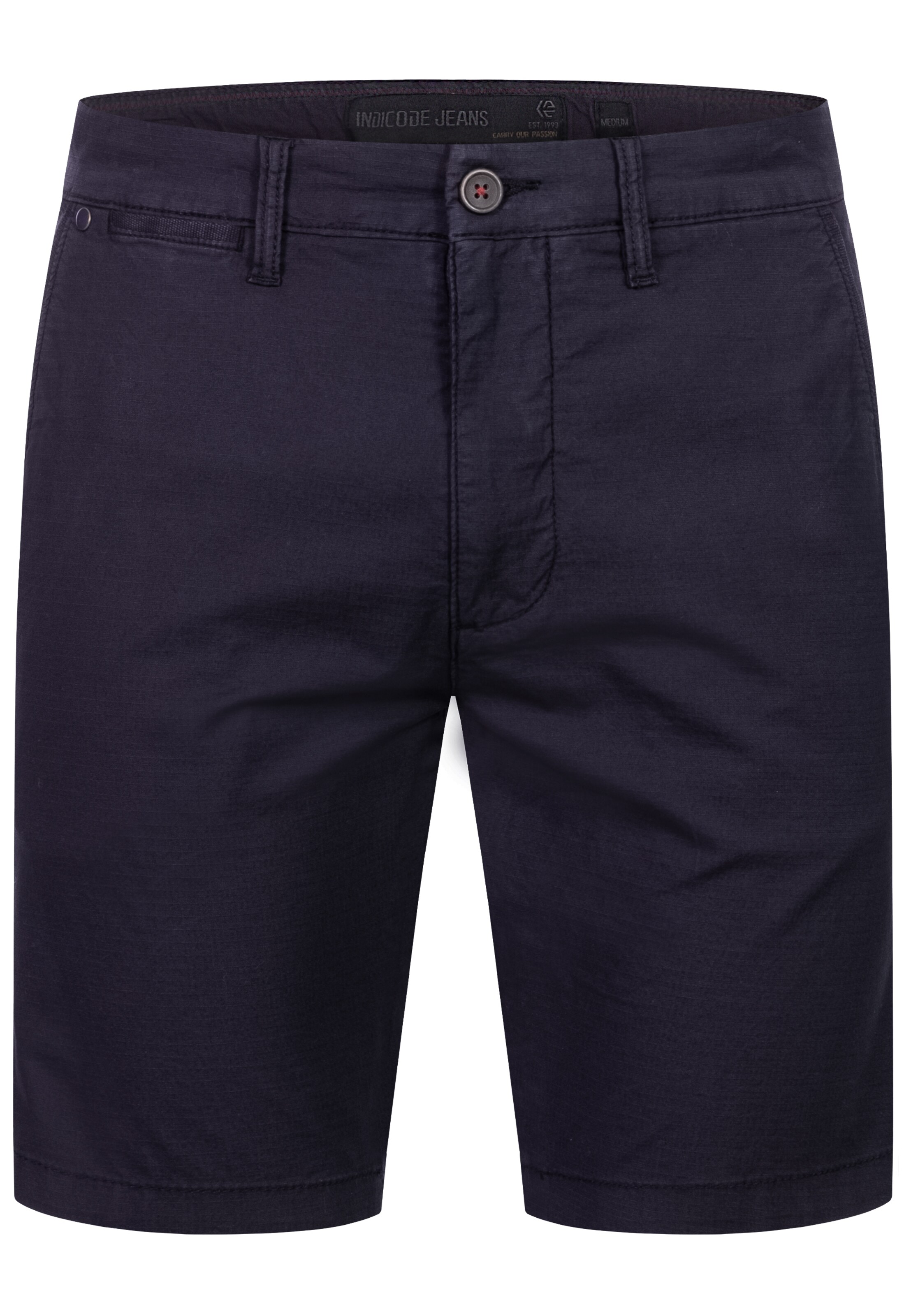 INDICODE JEANS Shorts 'Hutchico' in Schwarz: Vorderseite