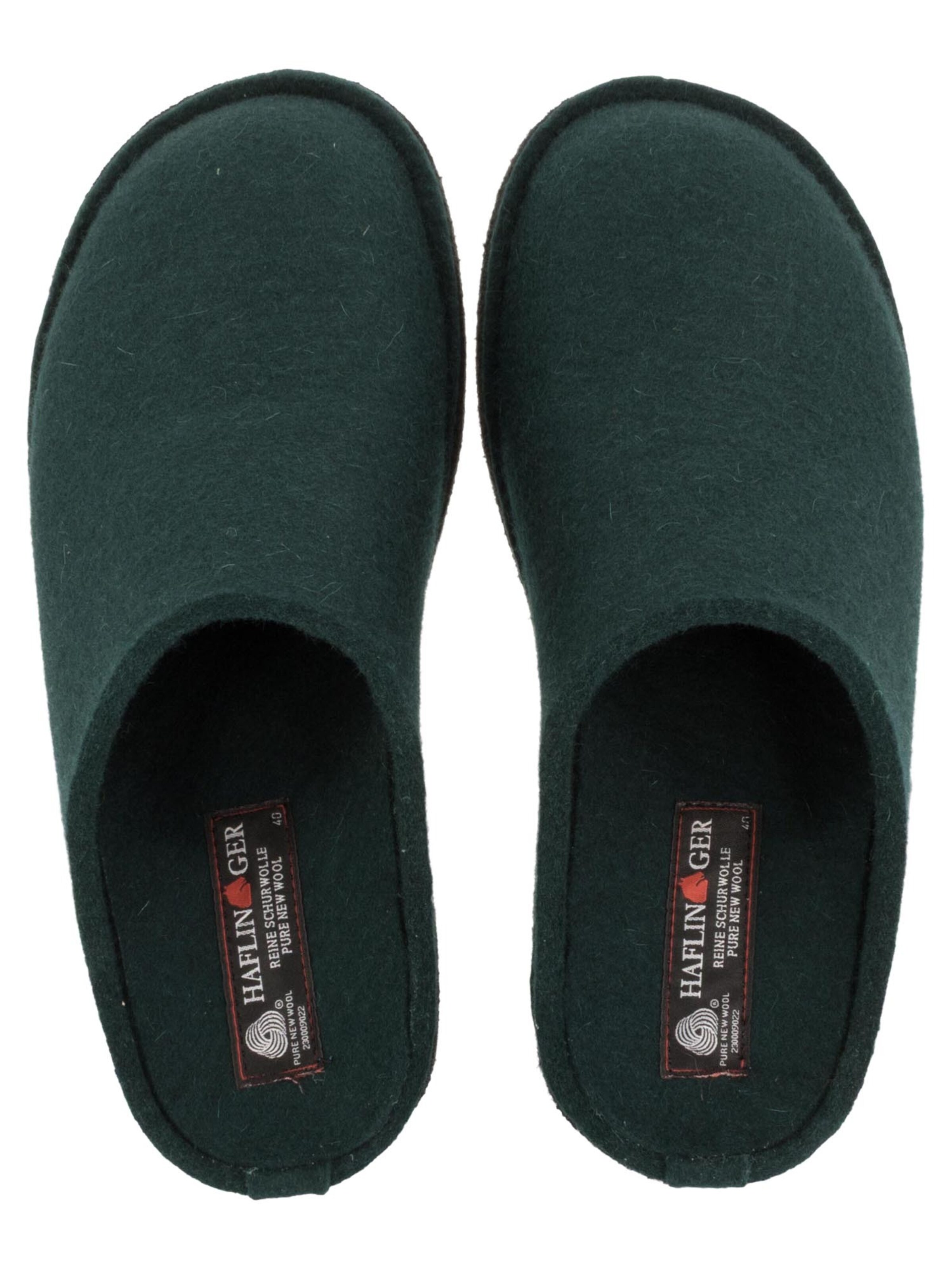 HAFLINGER Slippers 'Flair Soft' in Green