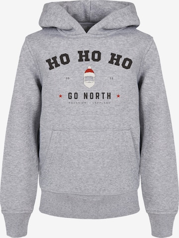 F4NT4STIC Sweatshirt 'Ho Ho Ho Santa Claus Weihnachten' in Grau: predná strana