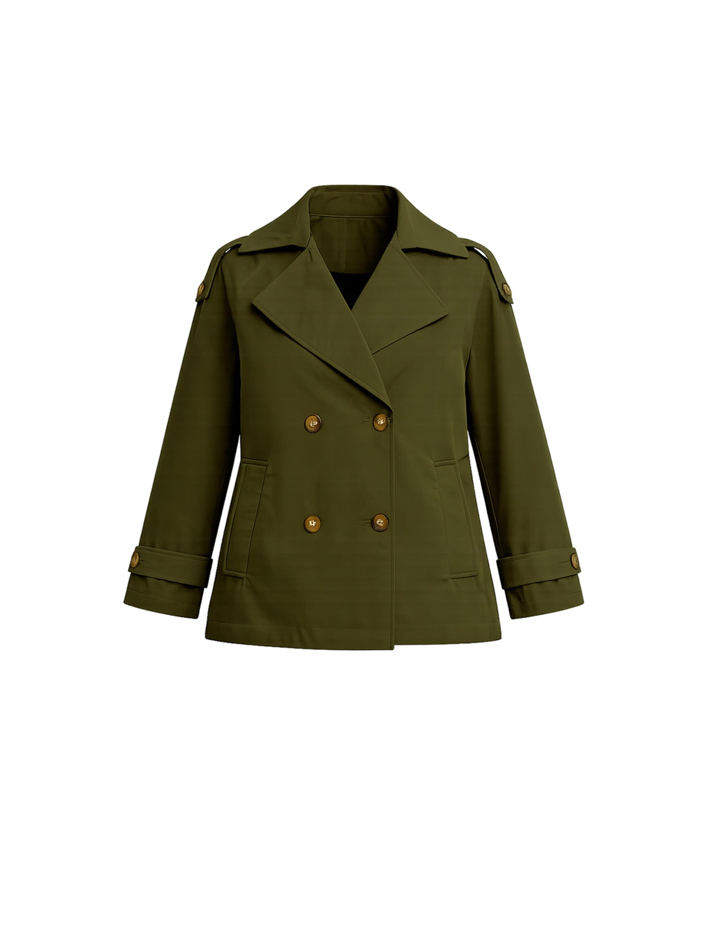 Tantra Between-Season Jacket in Green: front