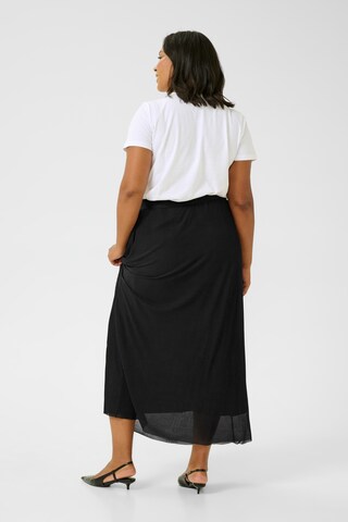 KAFFE CURVE Rok 'Livo' in Zwart