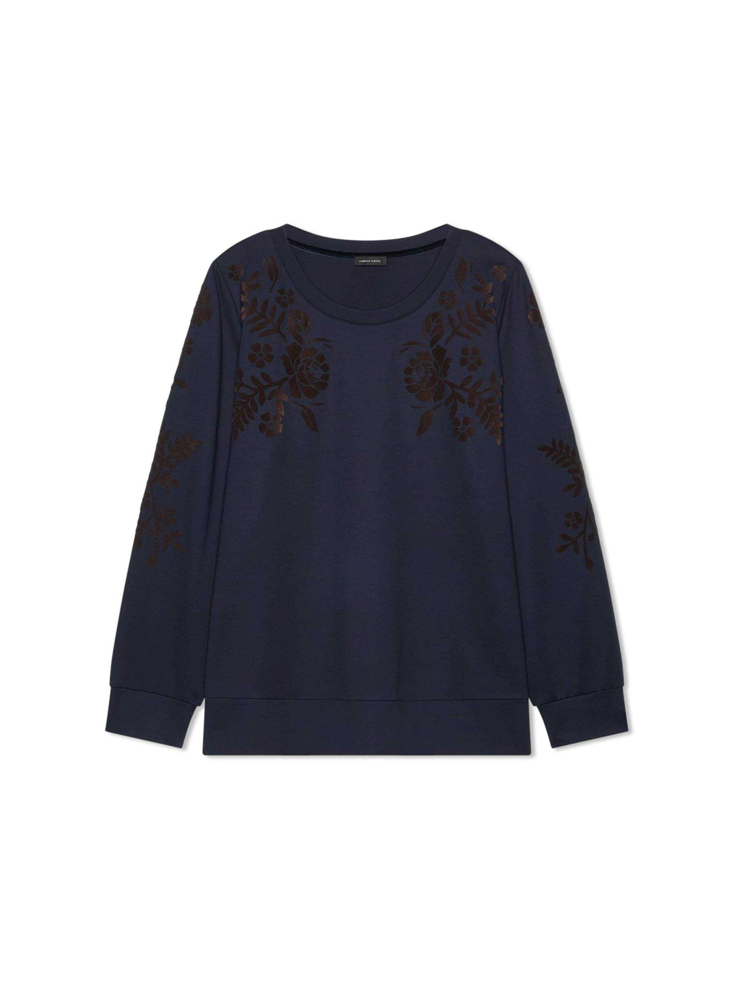Fiorella Rubino Sweatshirt in Blauw: voorkant