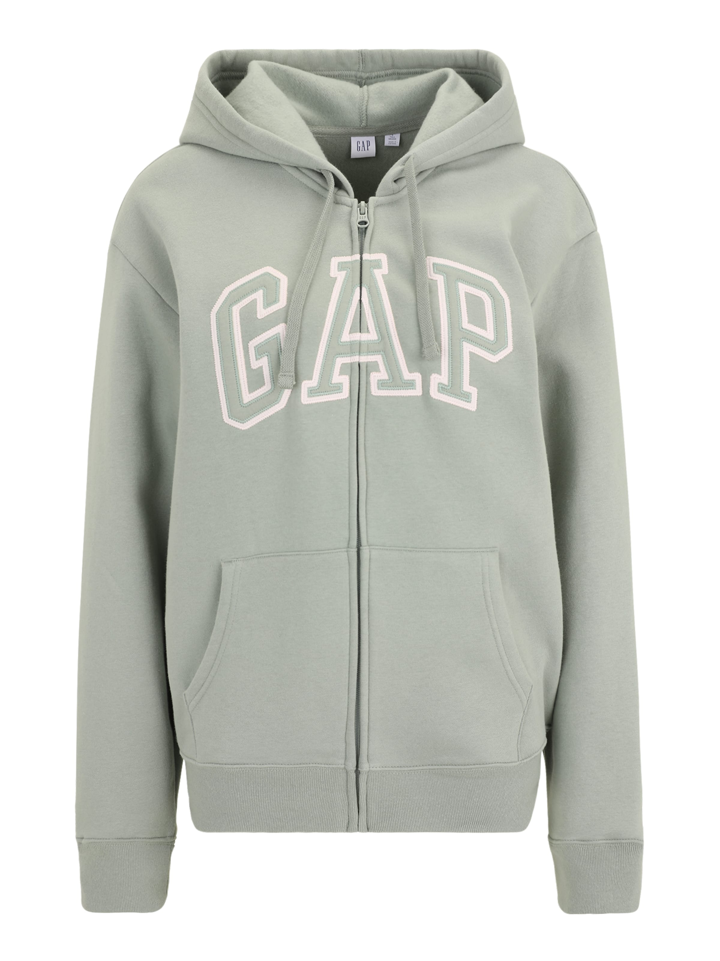 Gap Tall Кофта на молнии 'HERITAGE' в Зеленый: спереди