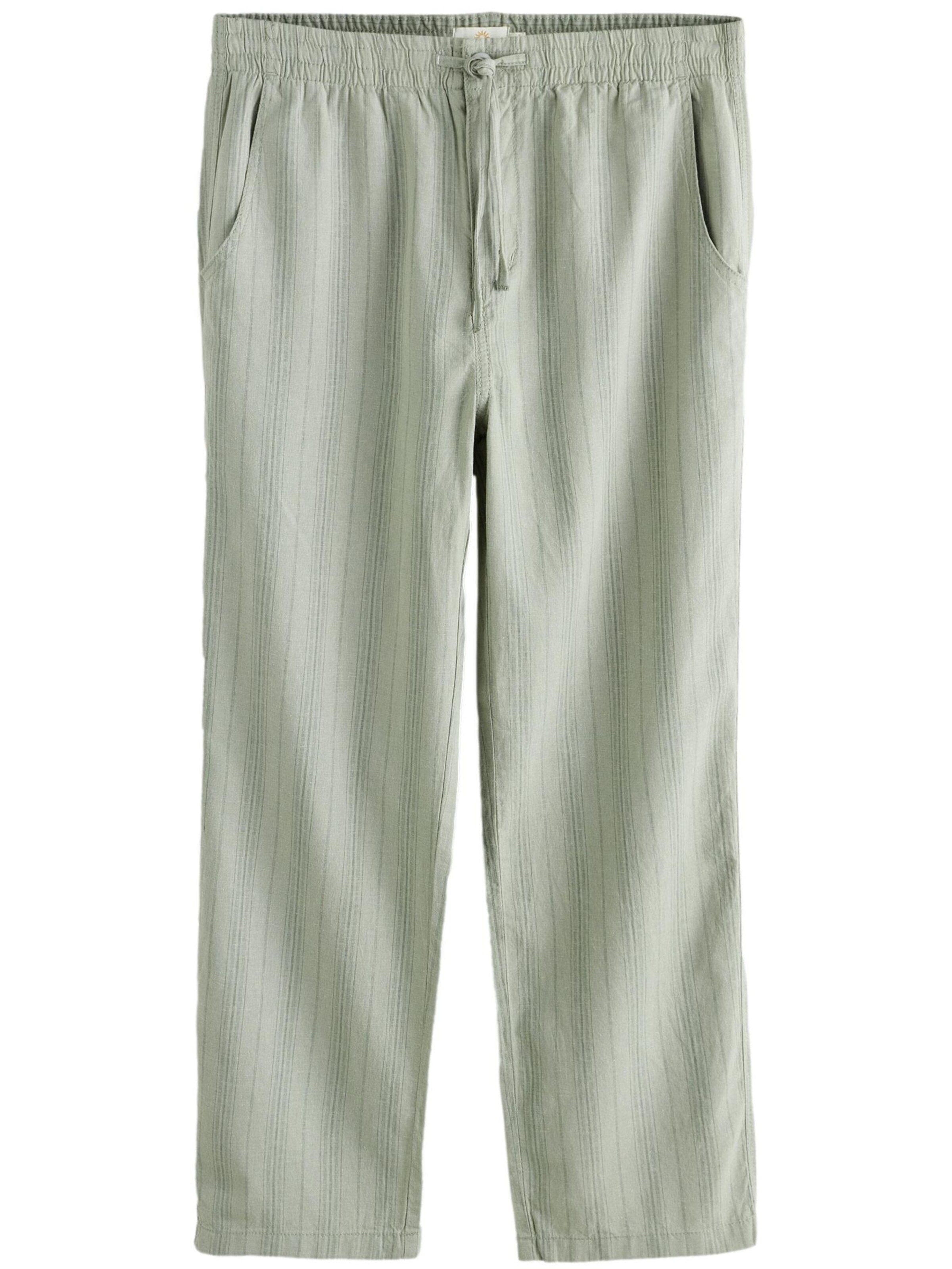 Next Wide leg Trousers in Green: front