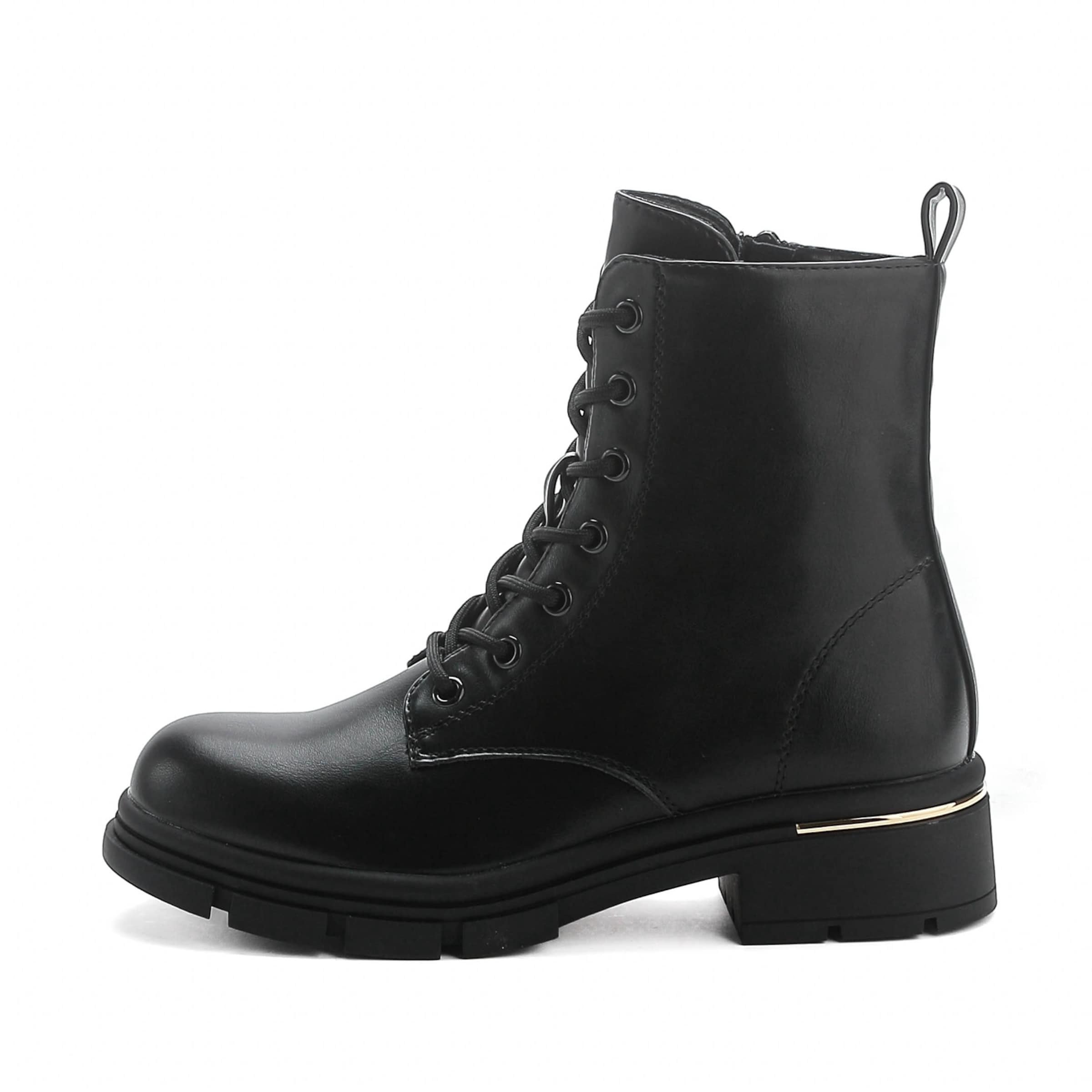 Elara Schnürstiefelette in Schwarz