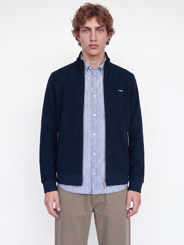 Jack & Jones Premium Tepláková bunda 'JPRBLUALVES' - Modrá: predná strana