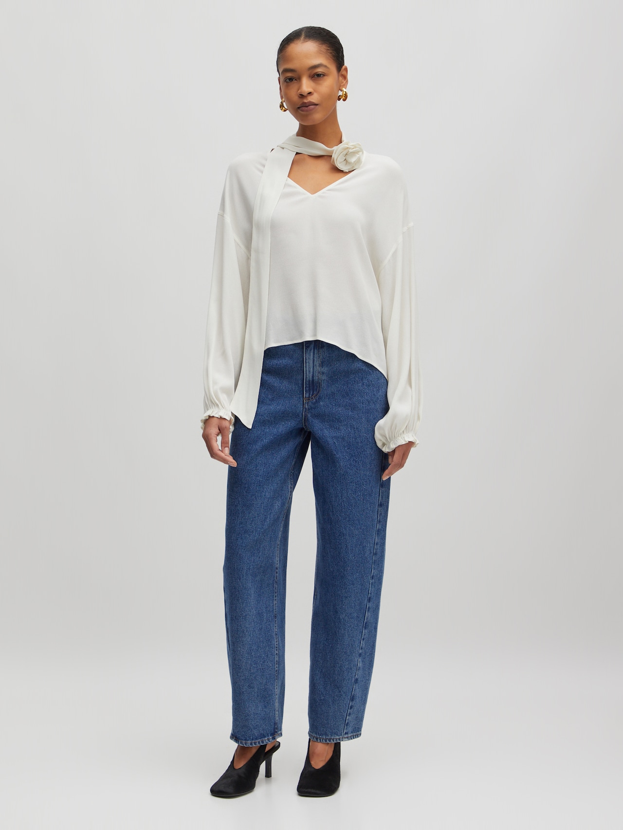 EDITED Produkter Bluse 'Iris' hvid