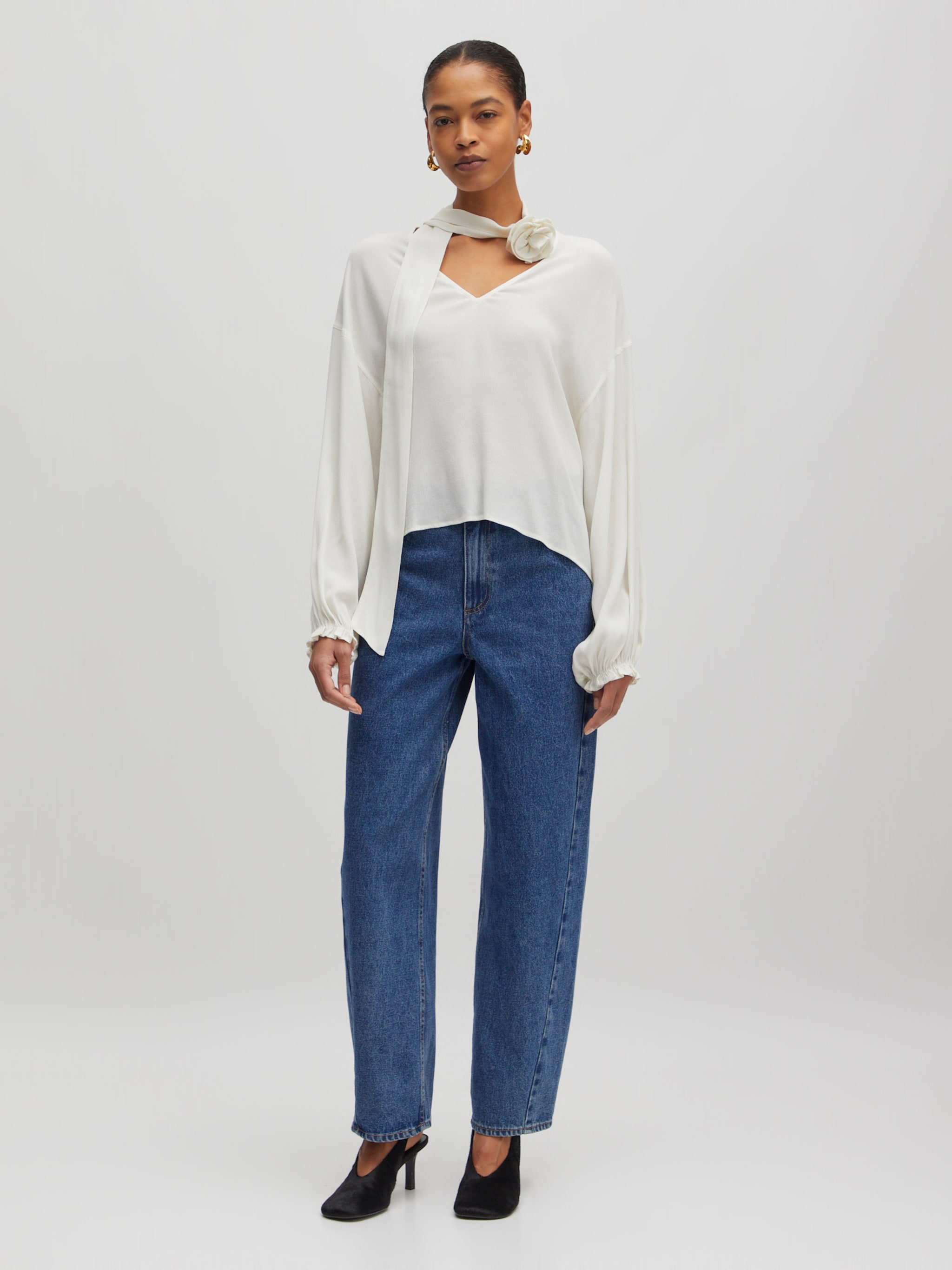 EDITED Produkte Bluse 'Iris' weiß