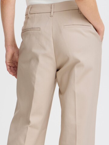 PULZ Jeans Wide Leg Hose 'Bindy' in Beige