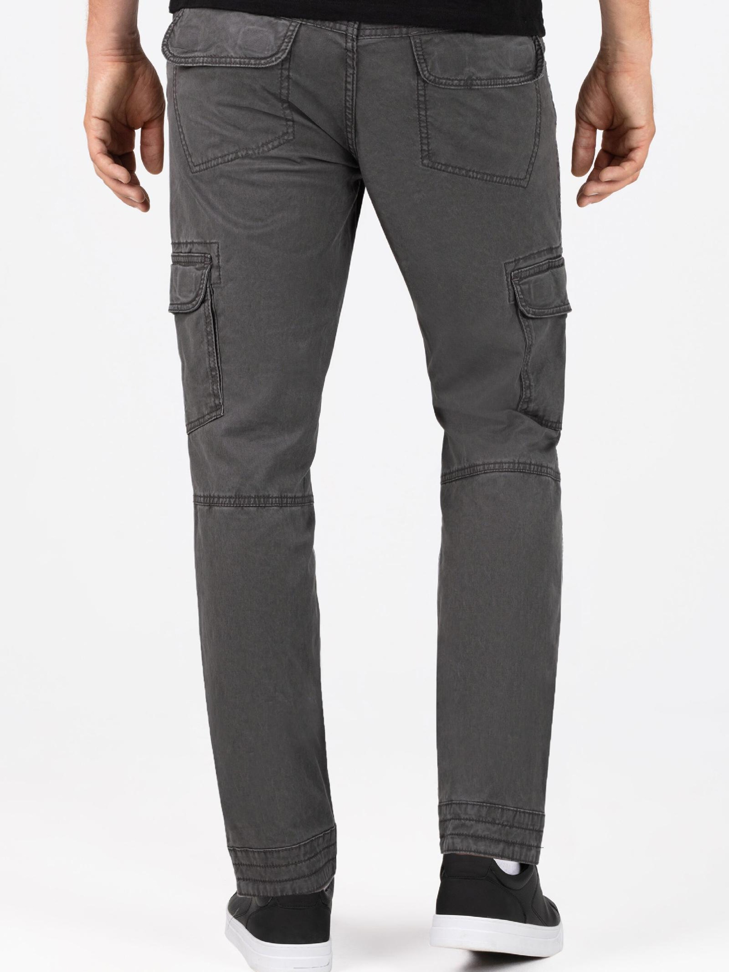 TIMEZONE Skinny Cargo Pants 'Regular BenTZ' in Grey