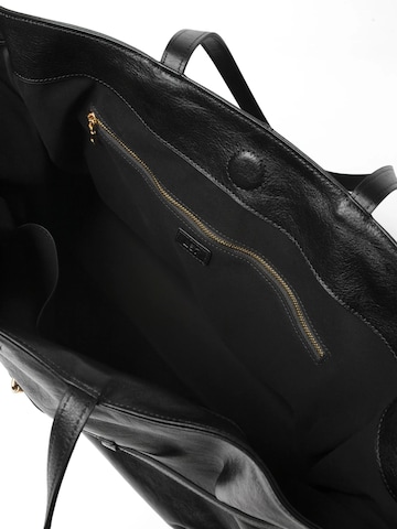 L37 HANDMADE SHOES Ročna torbica 'NOTHING TO LOSE' | črna barva
