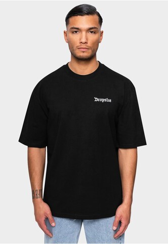 Dropsize Shirt 'Embo' in Zwart: voorkant