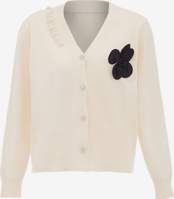 Cardigan ZITHA en blanc : devant