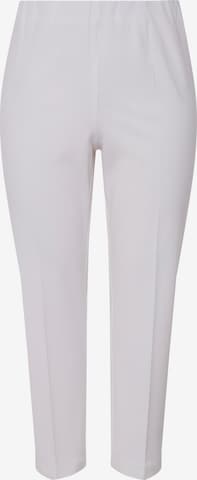 Pantalon Ulla Popken en blanc : devant