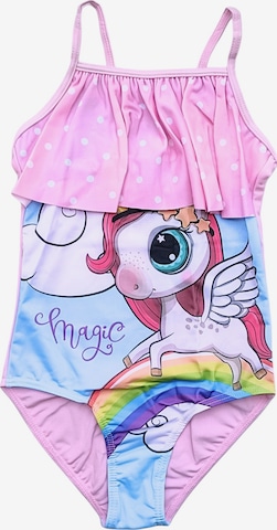 United Essentials Badeanzug in Pink: Vorderseite