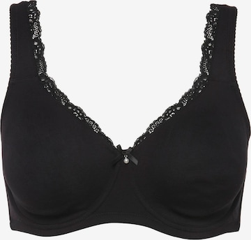 Minimiseur Soutien-gorge Ulla Popken en noir : devant