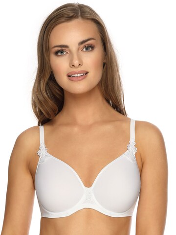 VIANIA T-shirt Bra 'Betty' in White: front