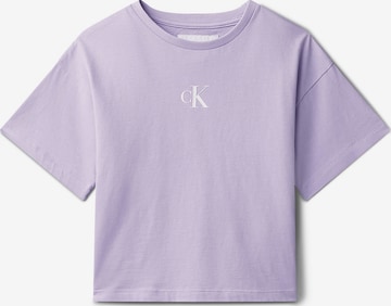 T-Shirt Calvin Klein Jeans en violet : devant