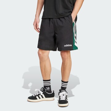 ADIDAS ORIGINALS Voľný strih Nohavice '90s' - Čierna: predná strana