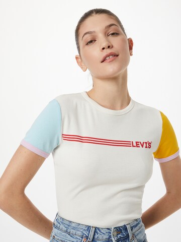 LEVI'S ® Shirt 'Graphic Ringer Rickie' in Weiß
