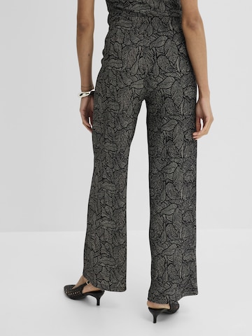 bonprix Wide leg Broek in Zwart