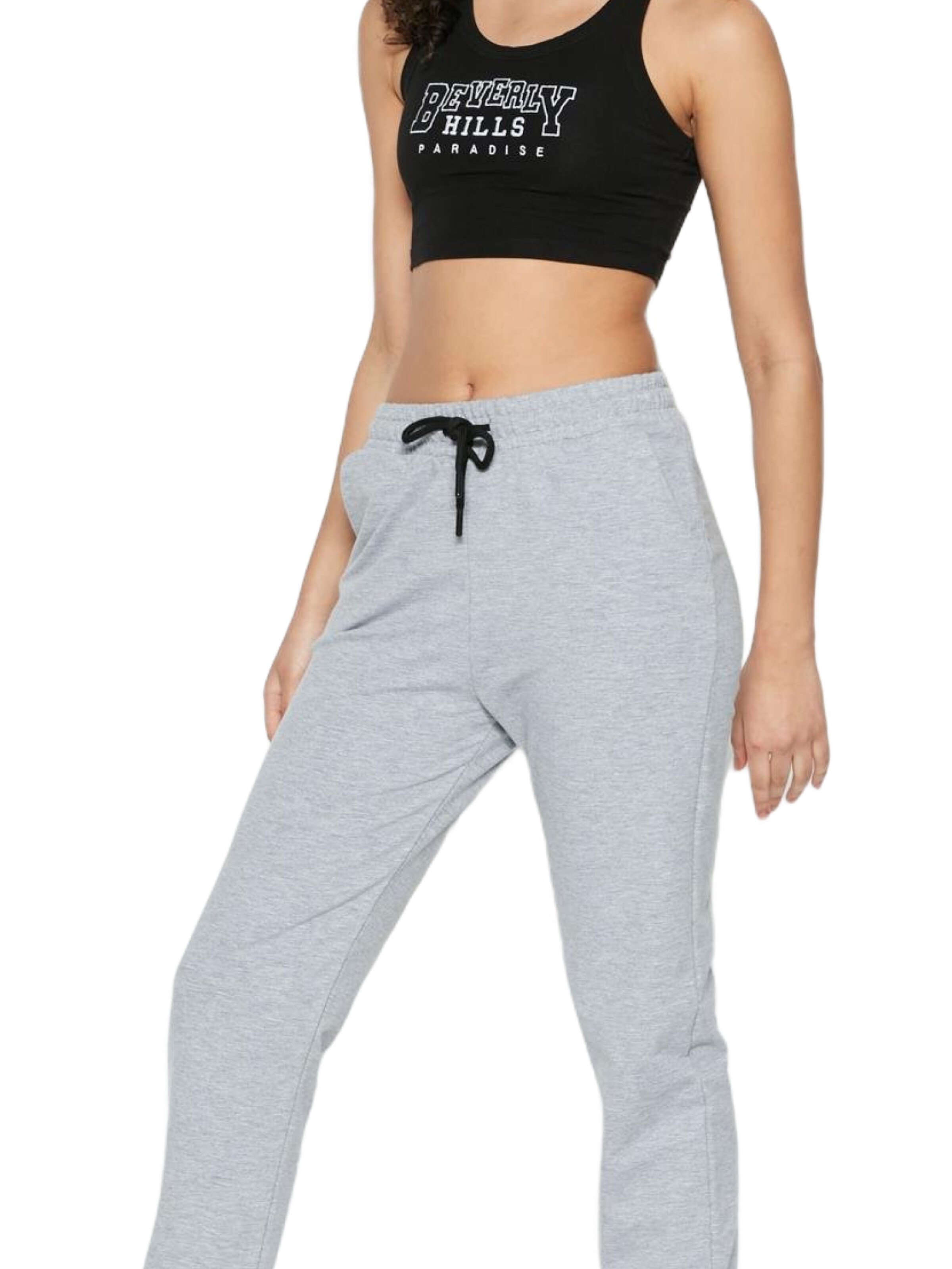 C&City Tapered Trousers in Grey