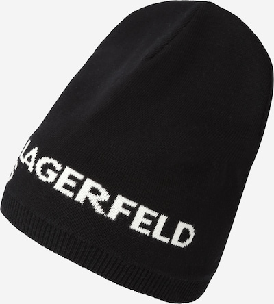 KARL LAGERFELD JEANS Czapka w kolorze czarny / białym, Podgląd produktu