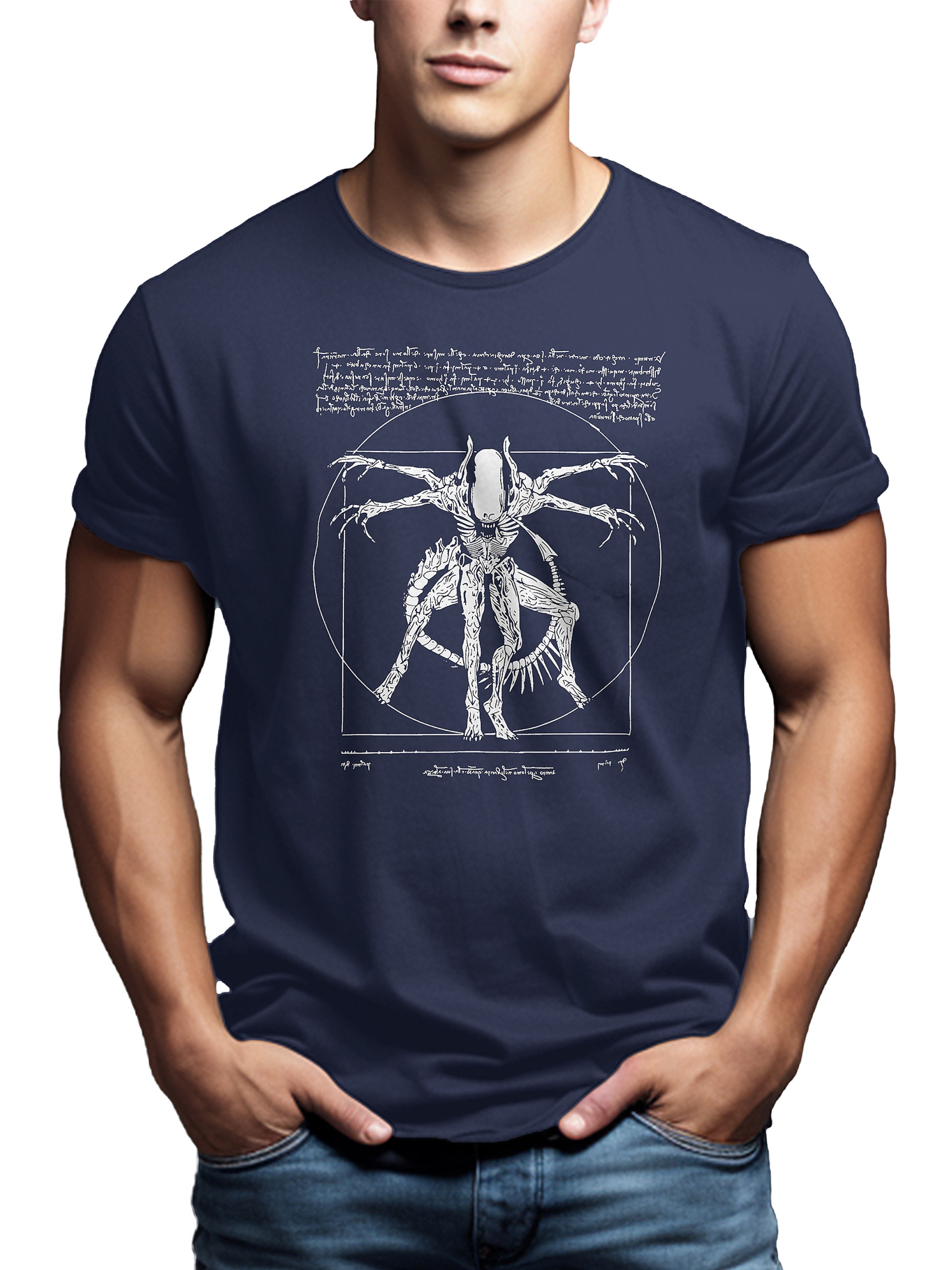 MAKAYA Shirt 'Alien' in Blue