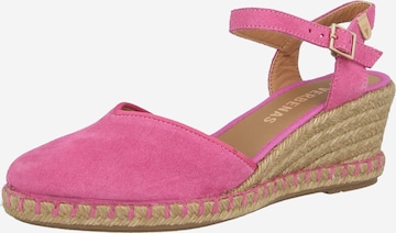 VERBENAS Čevlji s peto in s paščki 'MAGGIE' | roza barva: sprednja stran