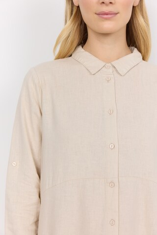 Soyaconcept - Vestido camisero 'INA' en beige