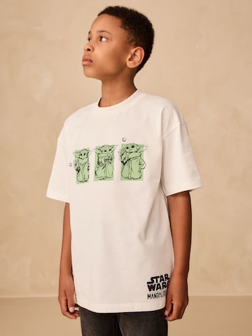 Next T-Shirt  'Mandalorian' in Weiß: Vorderseite