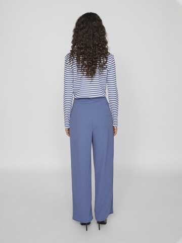 VILA Wide leg Broek in Blauw