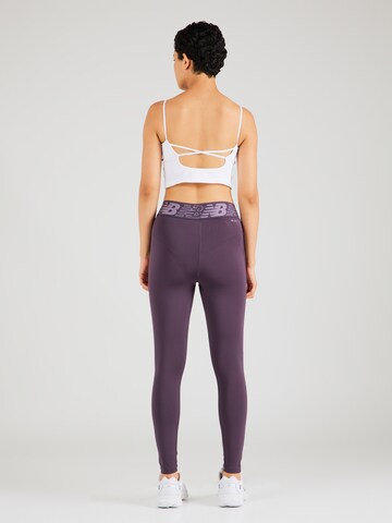new balance Skinny Sportovní kalhoty – fialová